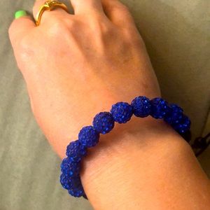 Blue crystals bracelet